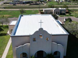 roofing on church