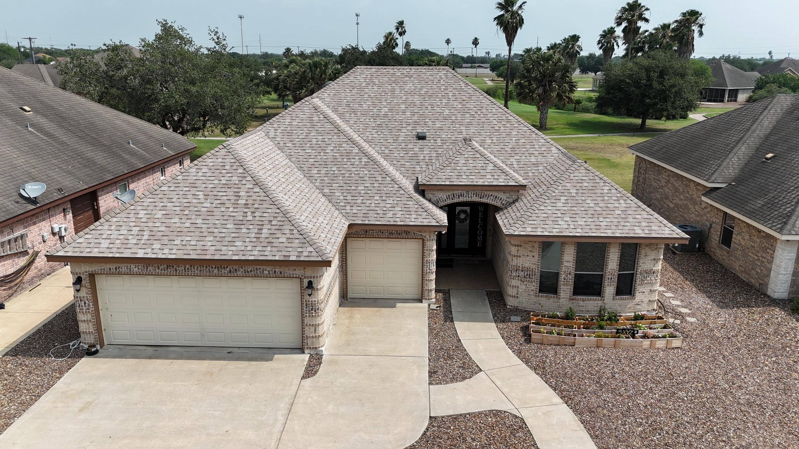 “Residential roof replacement project in Corpus Christi Texas.”