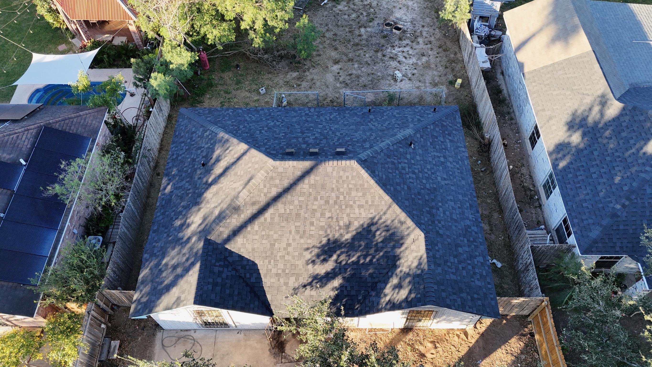 Windstorm-certified roof installation on a coastal Texas home.