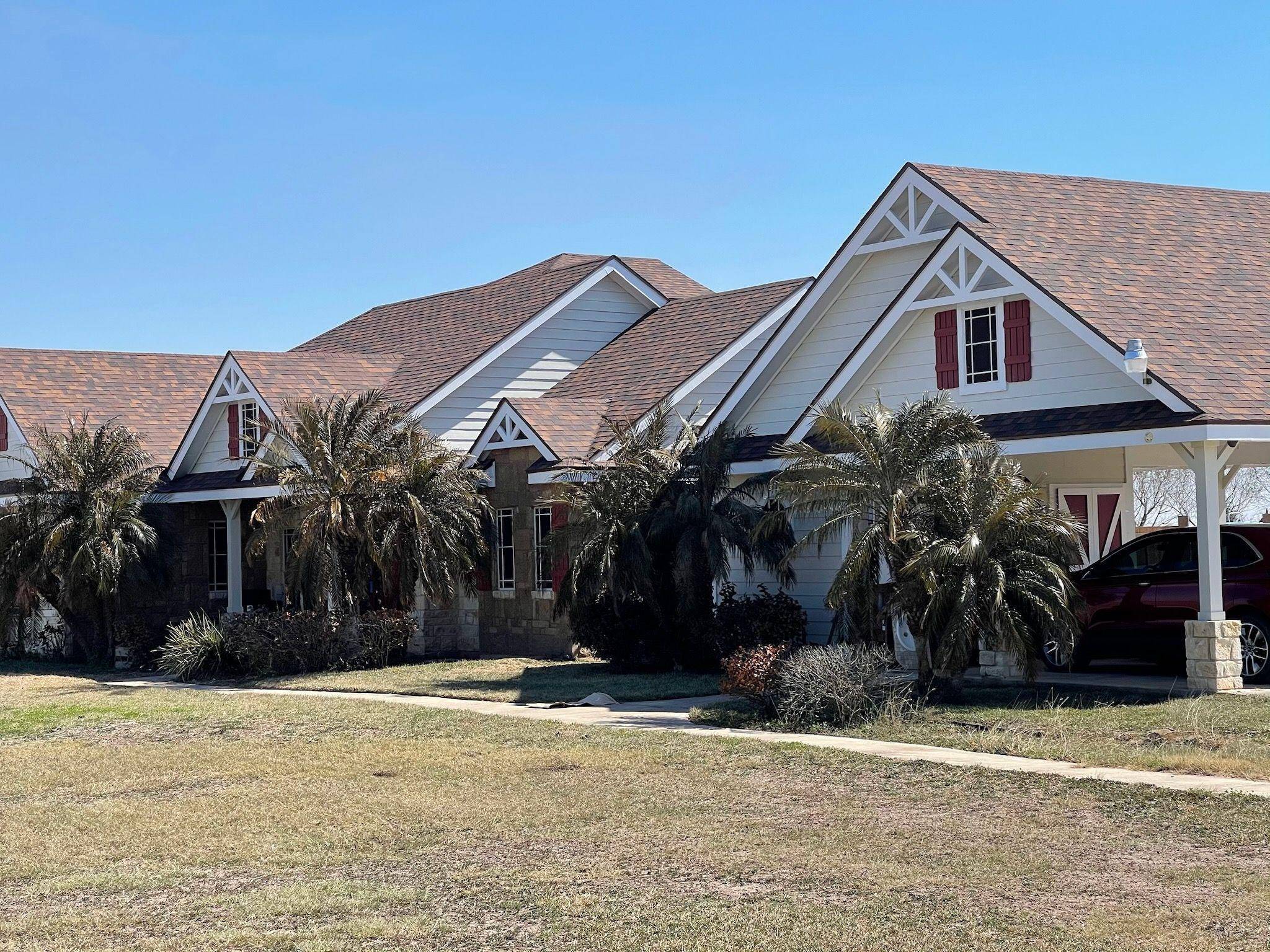 Shingle waste factor illustration showing extra materials needed for complex roof installation.